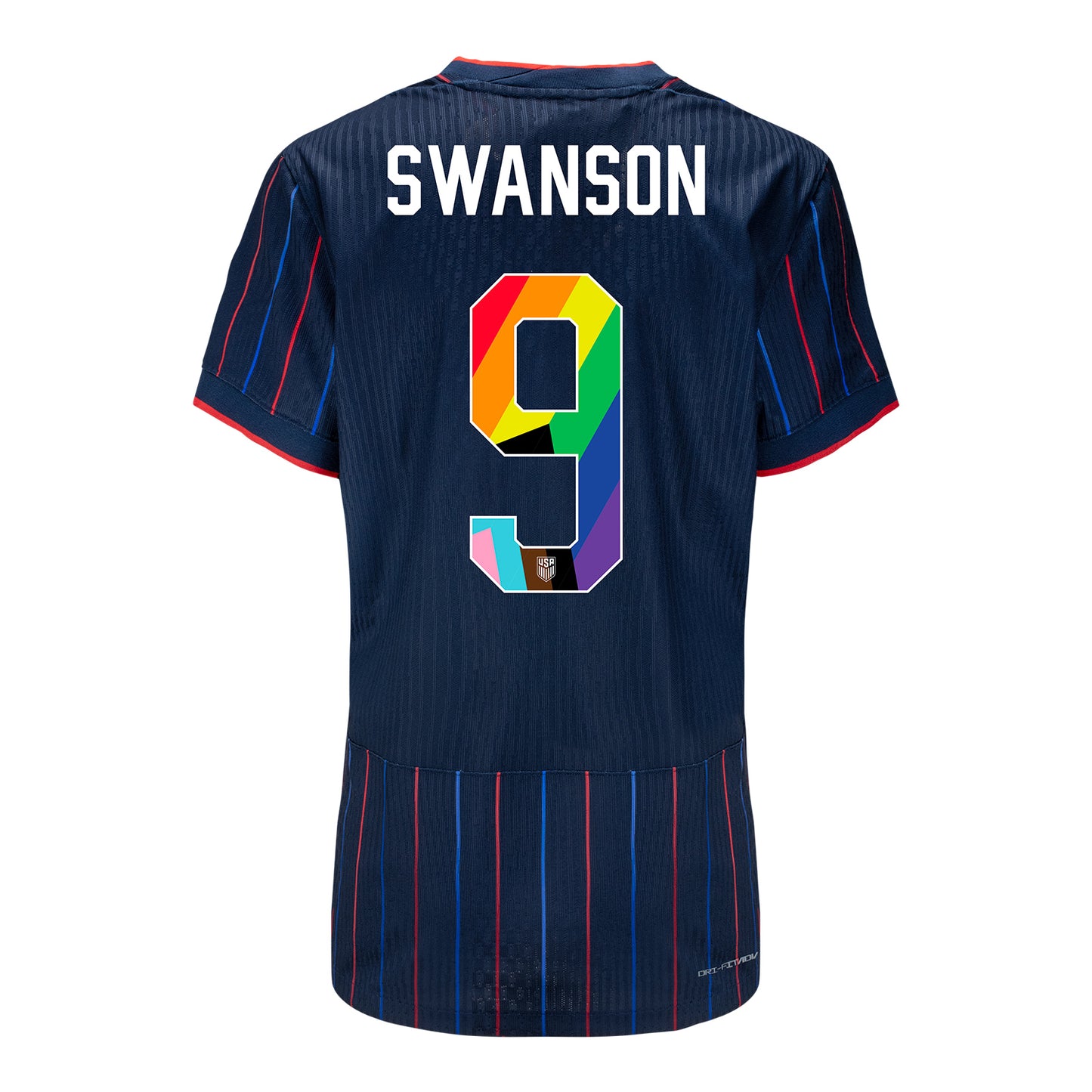 Women's Nike USWNT 2025 Pride Personalized Heartbeat Away Match Jersey