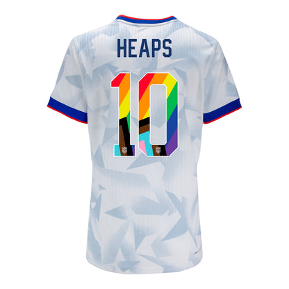 Women's Nike USWNT 2025 Pride Personalized Brilliant Home Match Jersey
