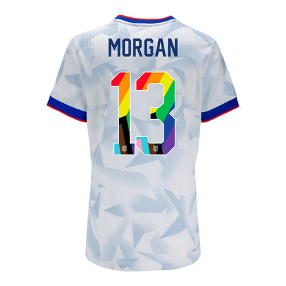 Women's Nike USWNT 2025 Pride Personalized Brilliant Home Match Jersey