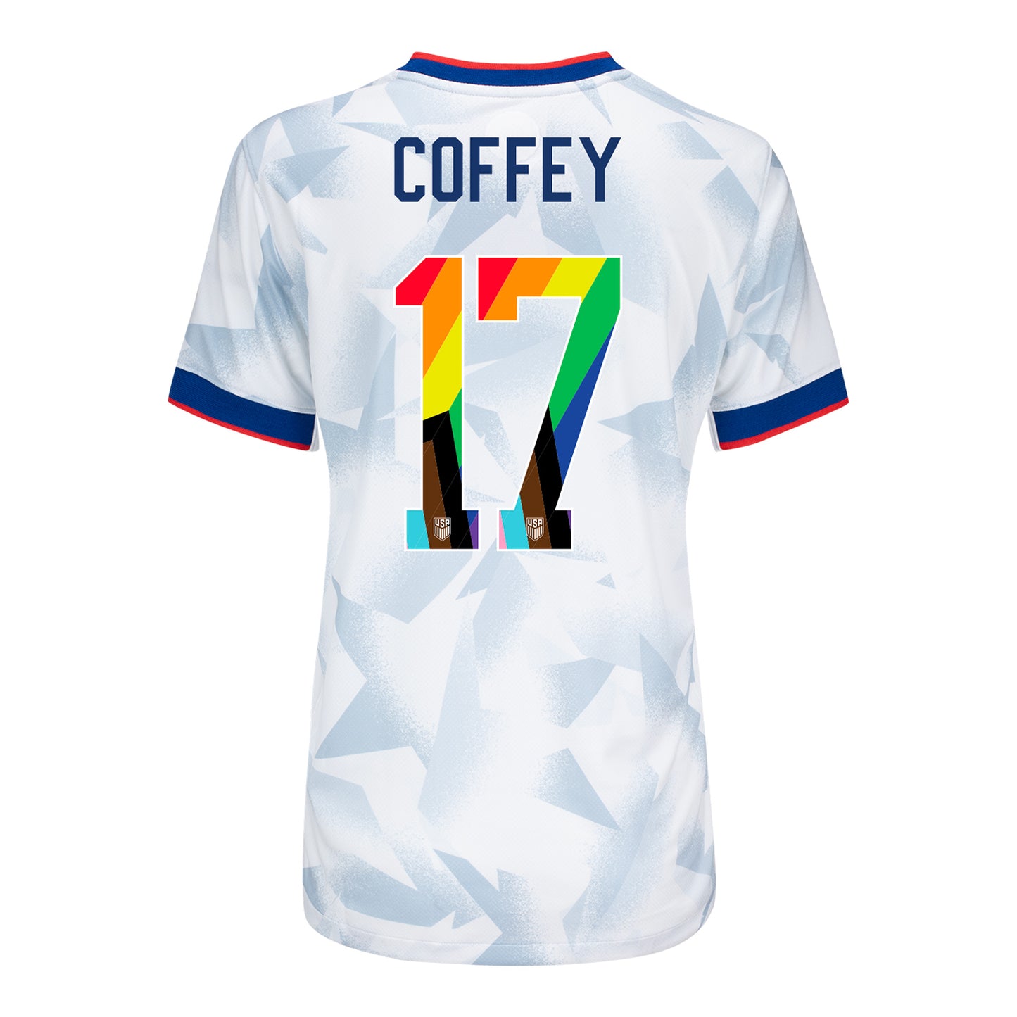 Women's Nike USWNT 2025 Pride Personalized Brilliant Home Stadium Jersey