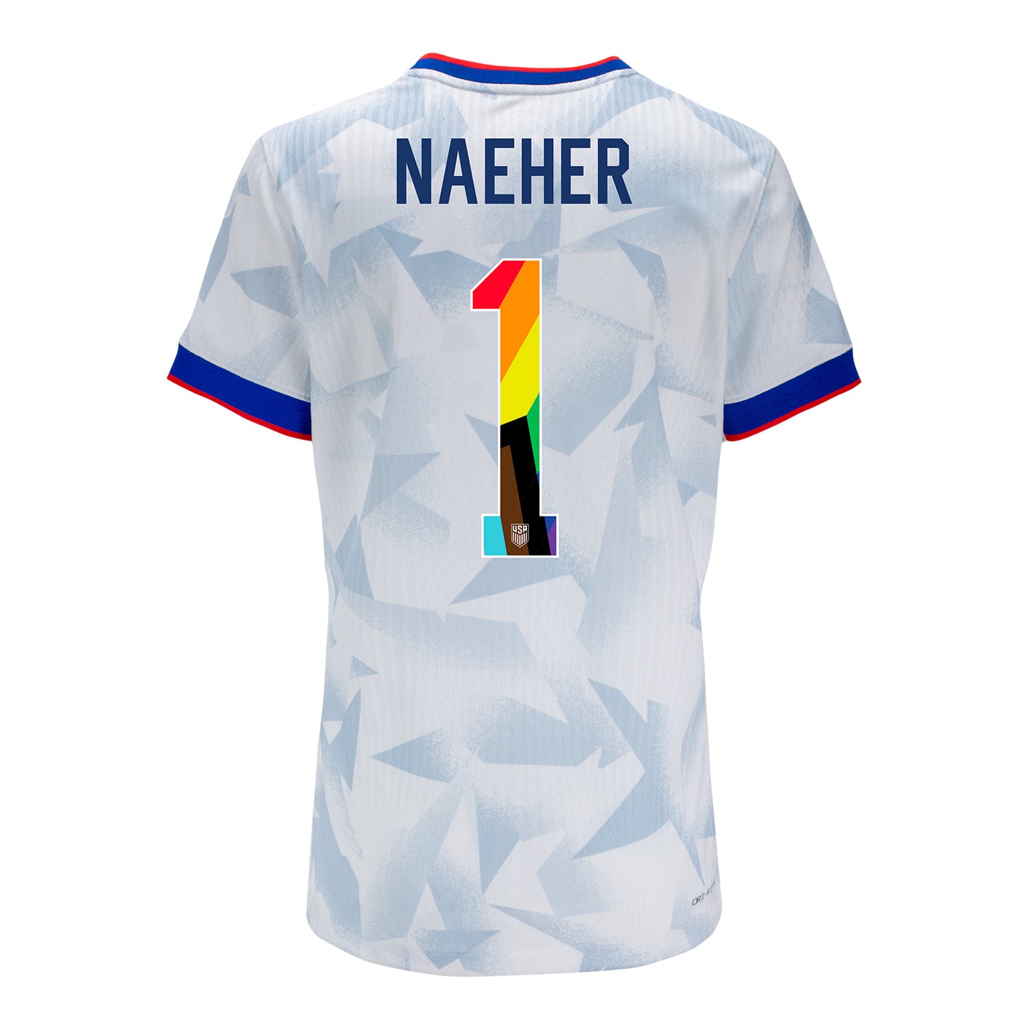 Women's Nike USWNT 2025 Pride Personalized Brilliant Home Match Jersey