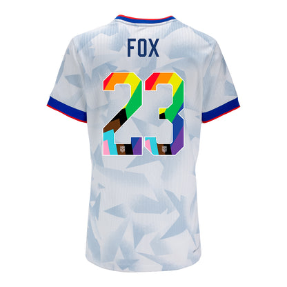 Women's Nike USWNT 2025 Pride Personalized Brilliant Home Match Jersey