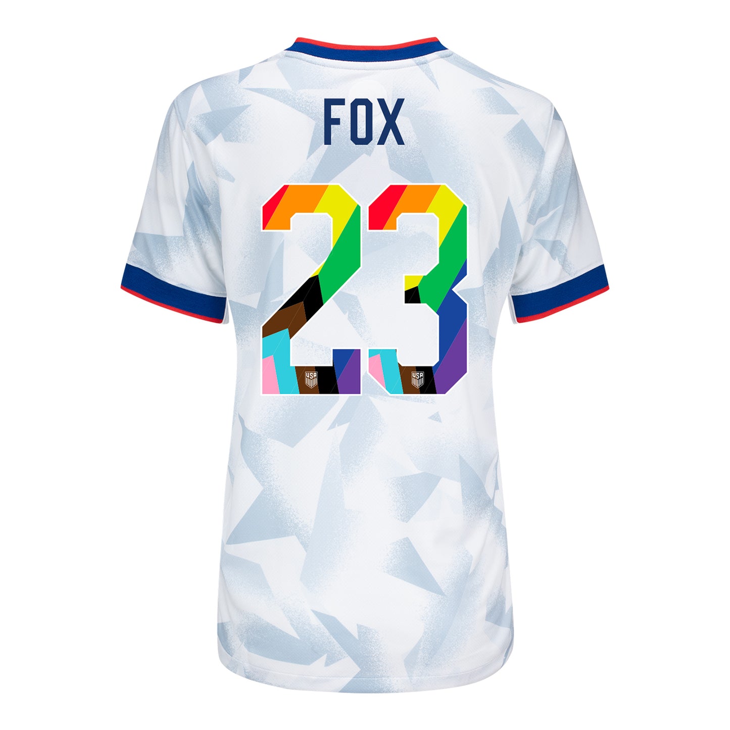 Women's Nike USWNT 2025 Pride Personalized Brilliant Home Stadium Jersey