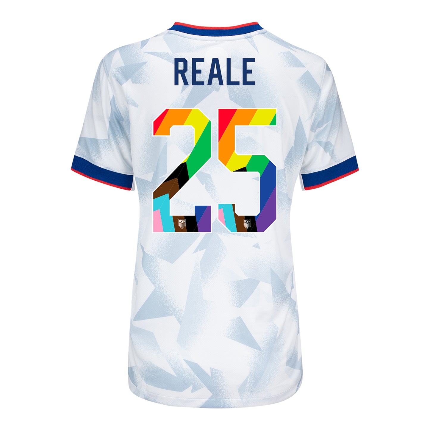 Women's Nike USWNT 2025 Pride Personalized Brilliant Home Match Jersey