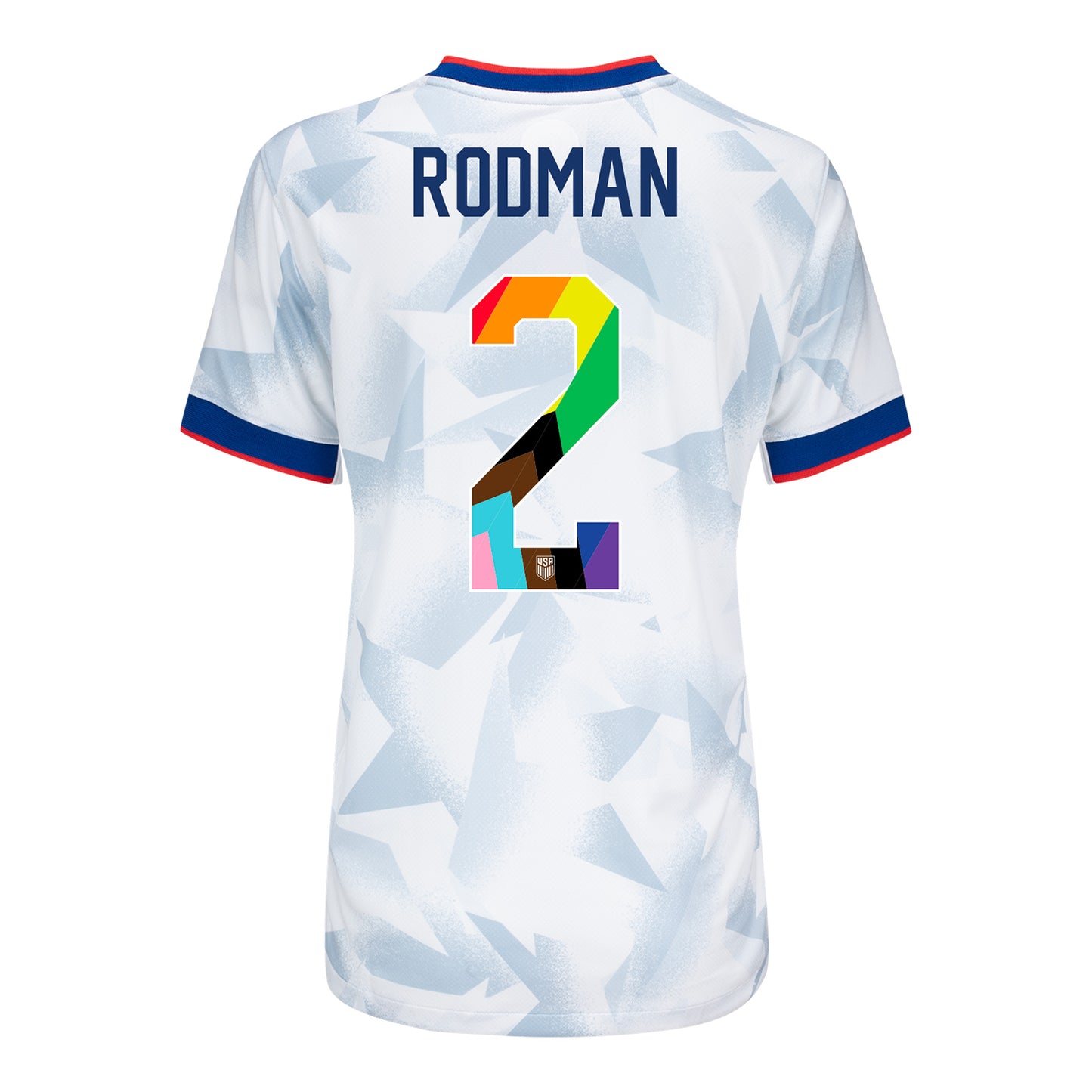 Women's Nike USWNT 2025 Pride Personalized Brilliant Home Stadium Jersey