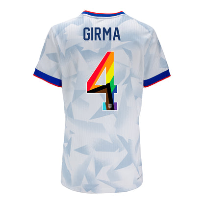 Women's Nike USWNT 2025 Pride Personalized Brilliant Home Match Jersey