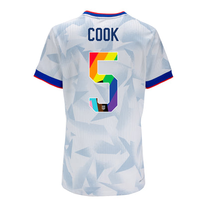 Women's Nike USWNT 2025 Pride Personalized Brilliant Home Match Jersey