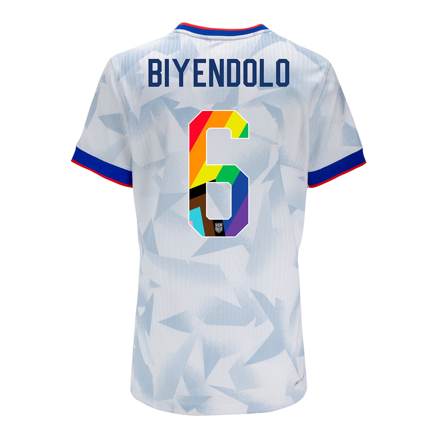 Women's Nike USWNT 2025 Pride Personalized Brilliant Home Match Jersey