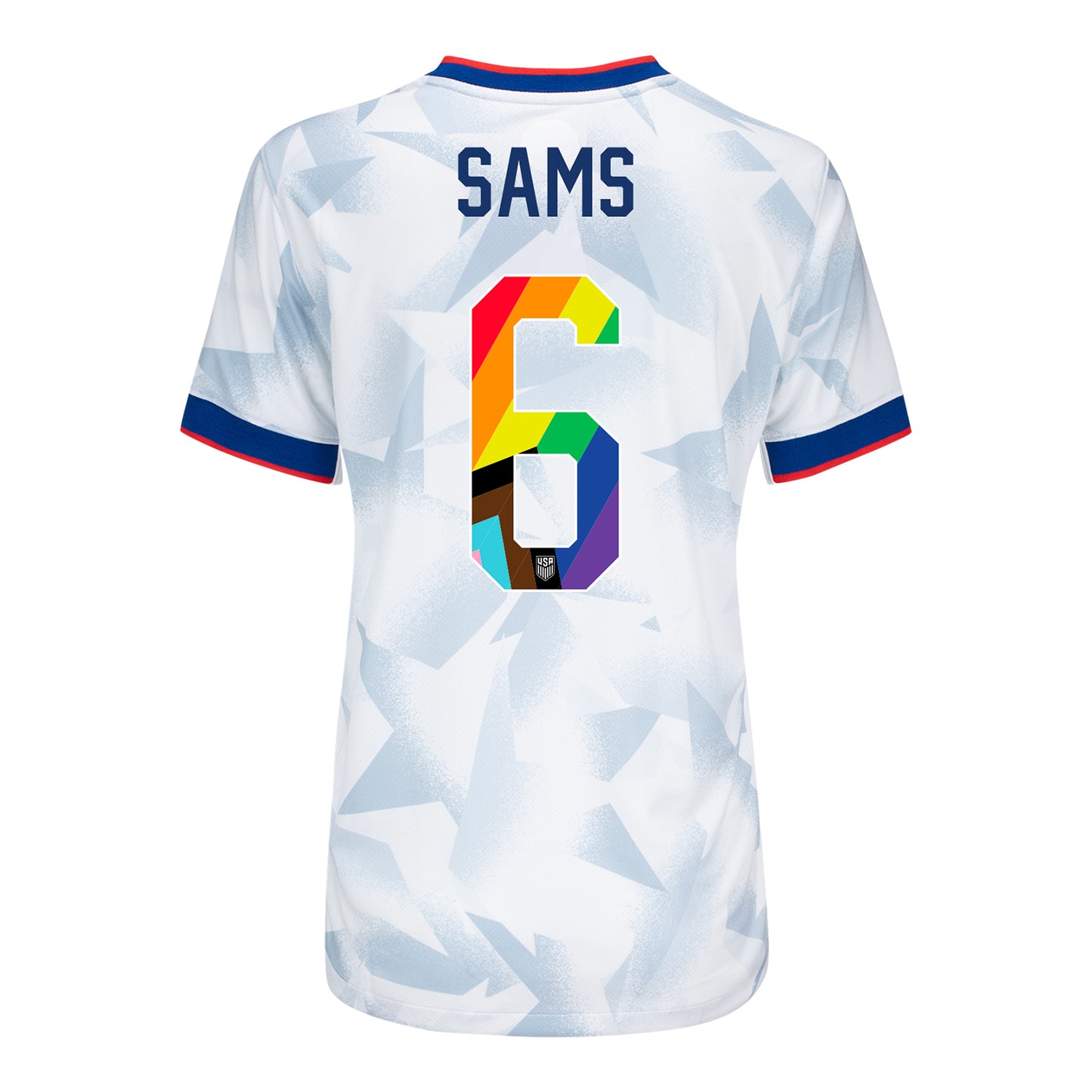 Women's Nike USWNT 2025 Pride Personalized Brilliant Home Match Jersey