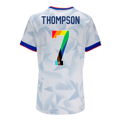 Women's Nike USWNT 2025 Pride Personalized Brilliant Home Match Jersey