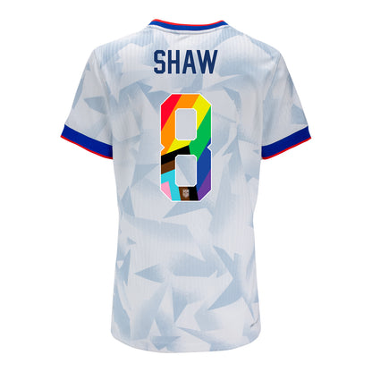 Women's Nike USWNT 2025 Pride Personalized Brilliant Home Match Jersey