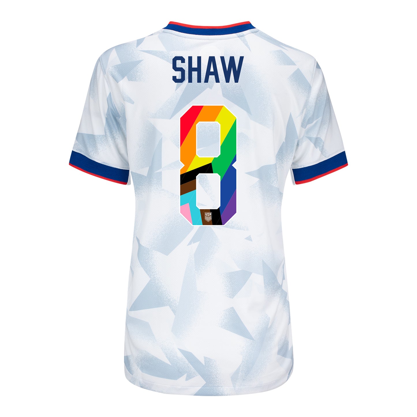 Women's Nike USWNT 2025 Pride Personalized Brilliant Home Match Jersey