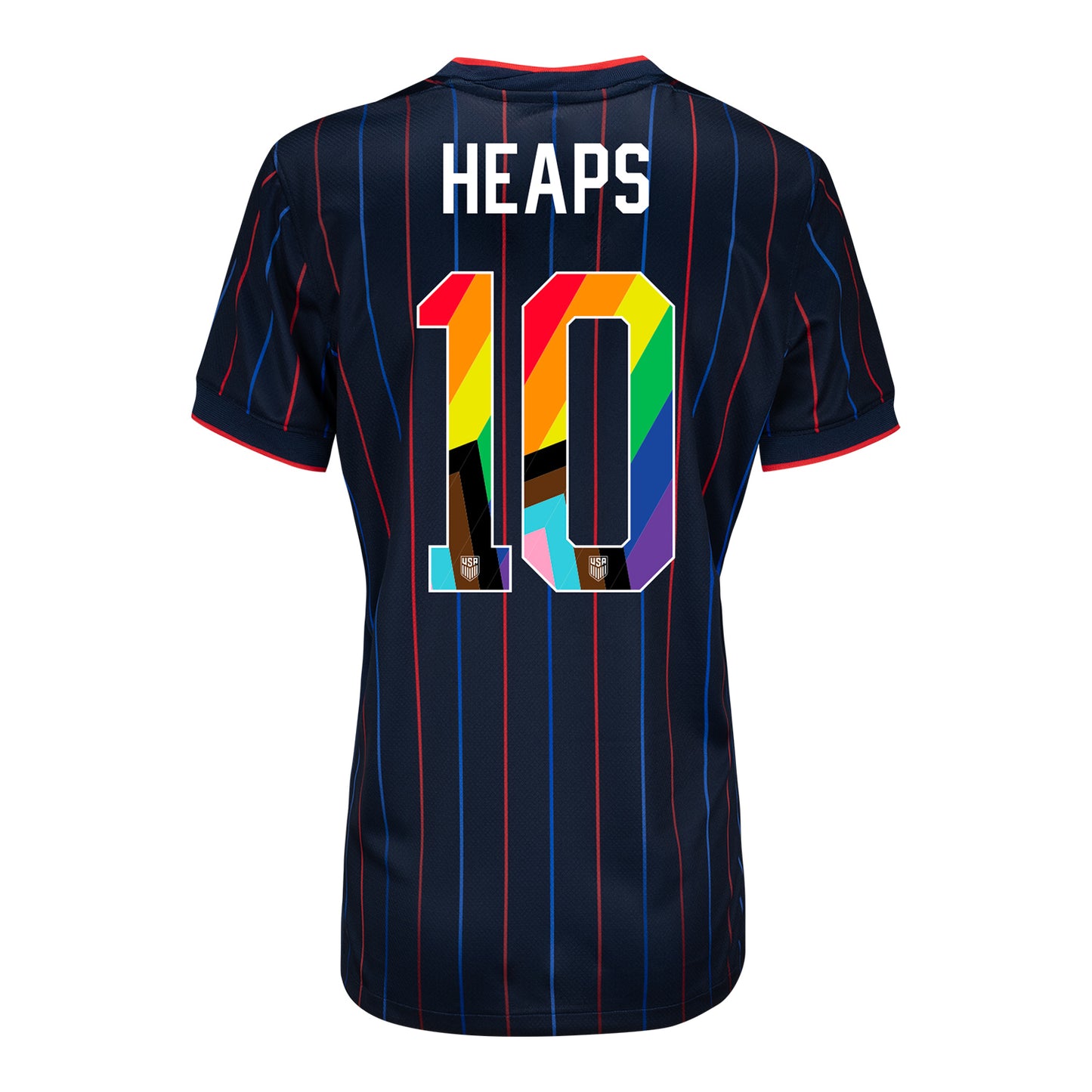 Women's Nike USWNT 2025 Pride Personalized Heartbeat Away Stadium Jersey