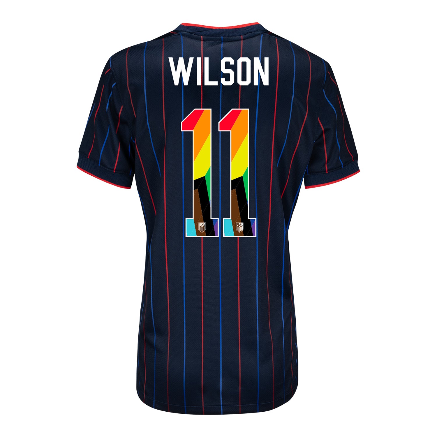 Women's Nike USWNT 2025 Pride Personalized Heartbeat Away Stadium Jersey
