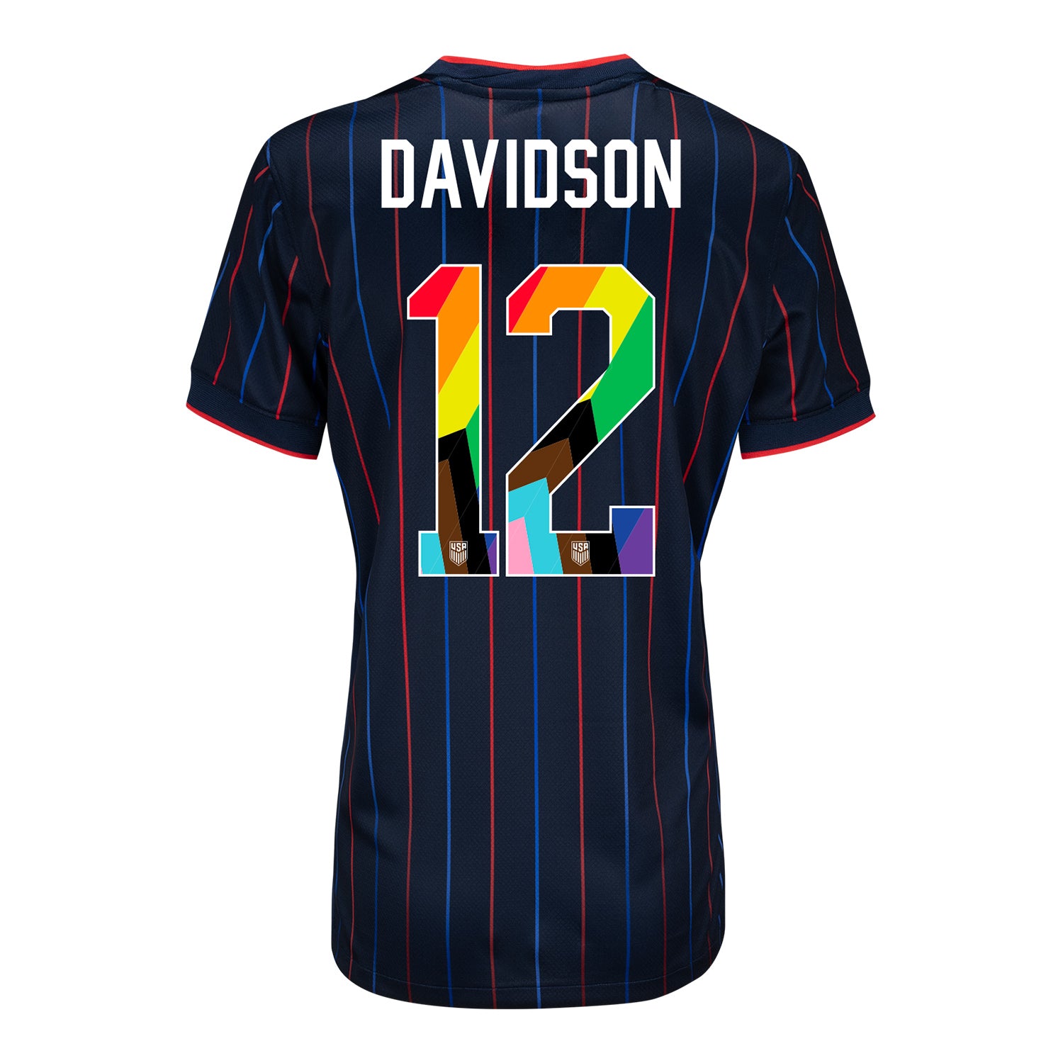 Women's Nike USWNT 2025 Pride Personalized Heartbeat Away Stadium Jersey