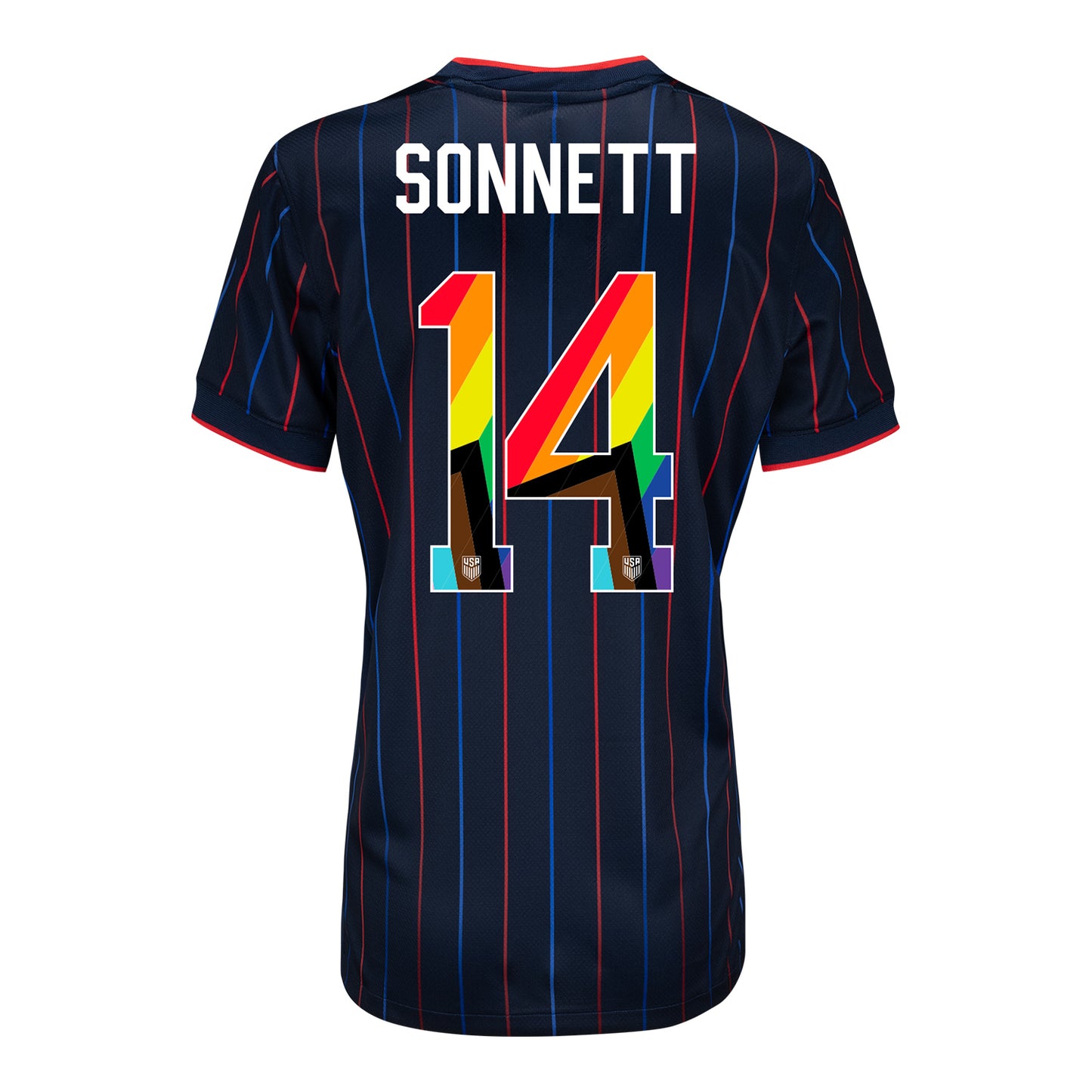 Women's Nike USWNT 2025 Pride Personalized Heartbeat Away Stadium Jersey