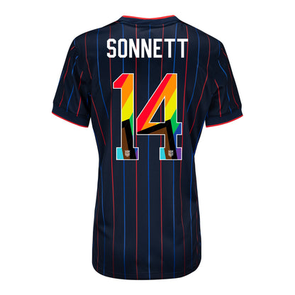 Women's Nike USWNT 2025 Pride Personalized Heartbeat Away Stadium Jersey