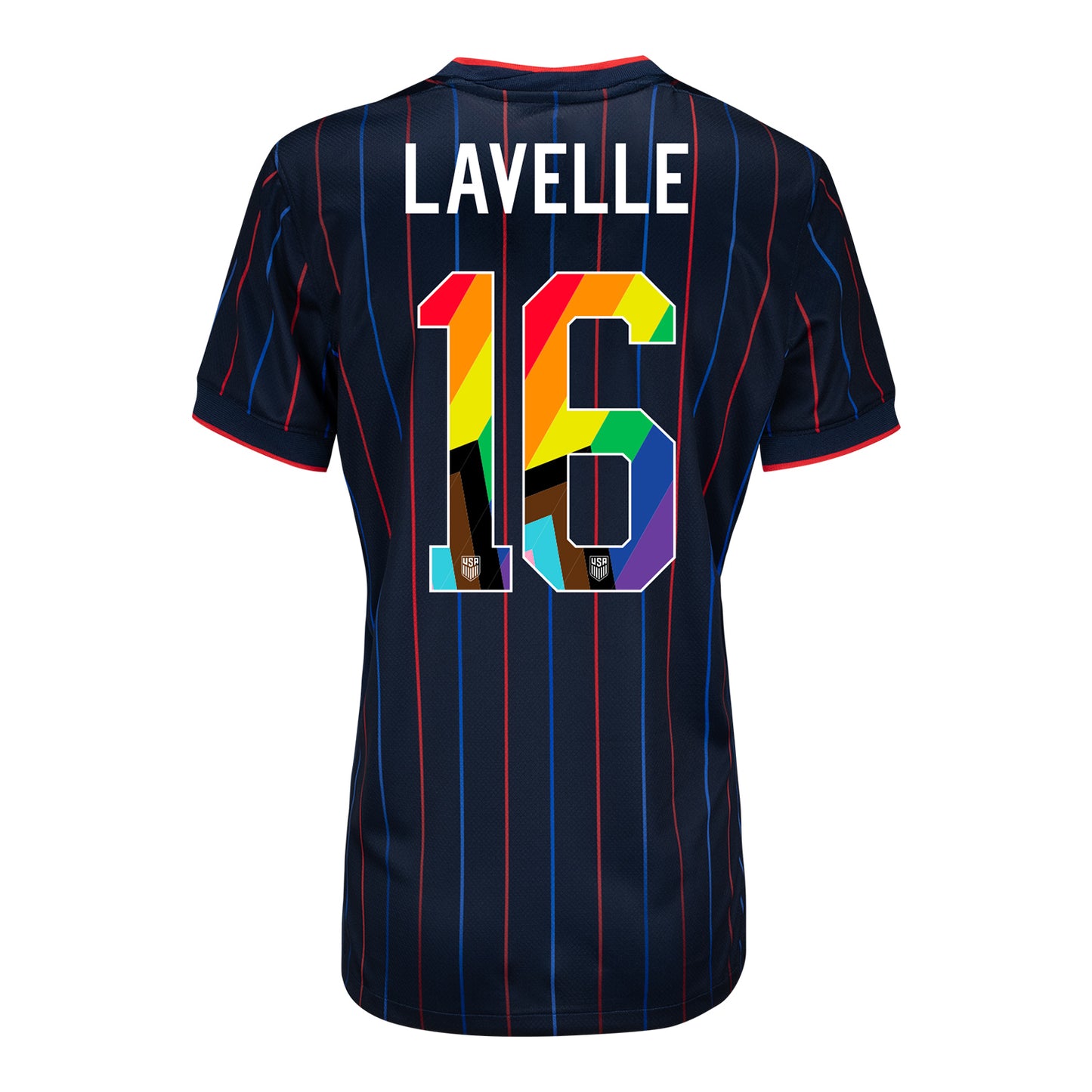 Women's Nike USWNT 2025 Pride Personalized Heartbeat Away Stadium Jersey