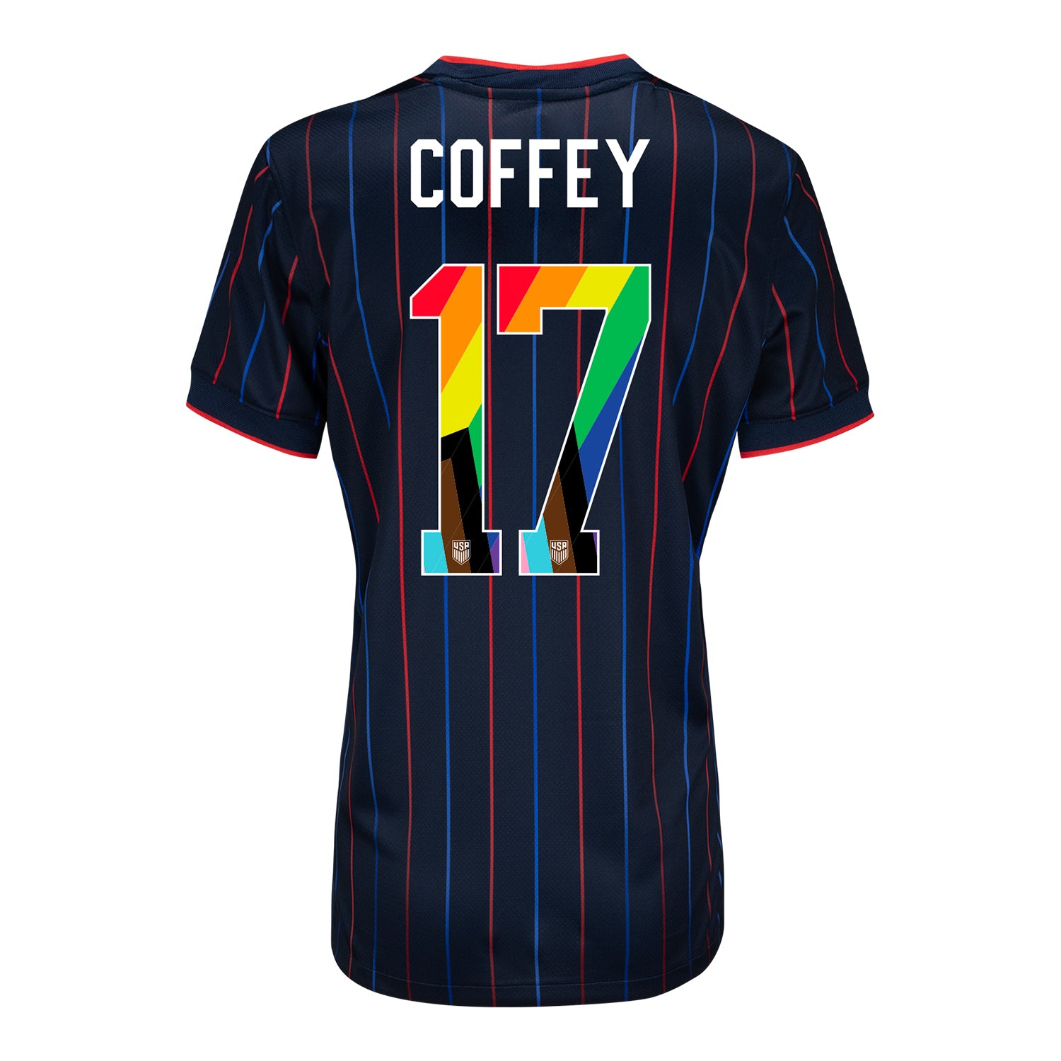 Women's Nike USWNT 2025 Pride Personalized Heartbeat Away Stadium Jersey