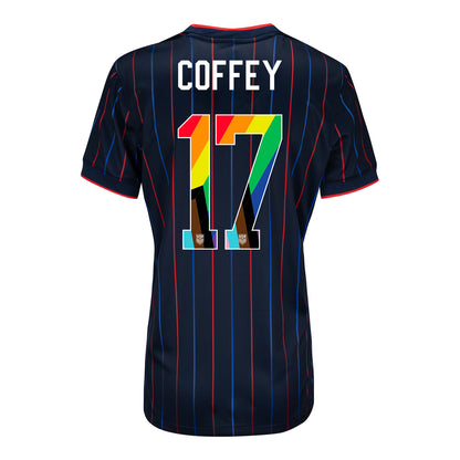 Women's Nike USWNT 2025 Pride Personalized Heartbeat Away Stadium Jersey