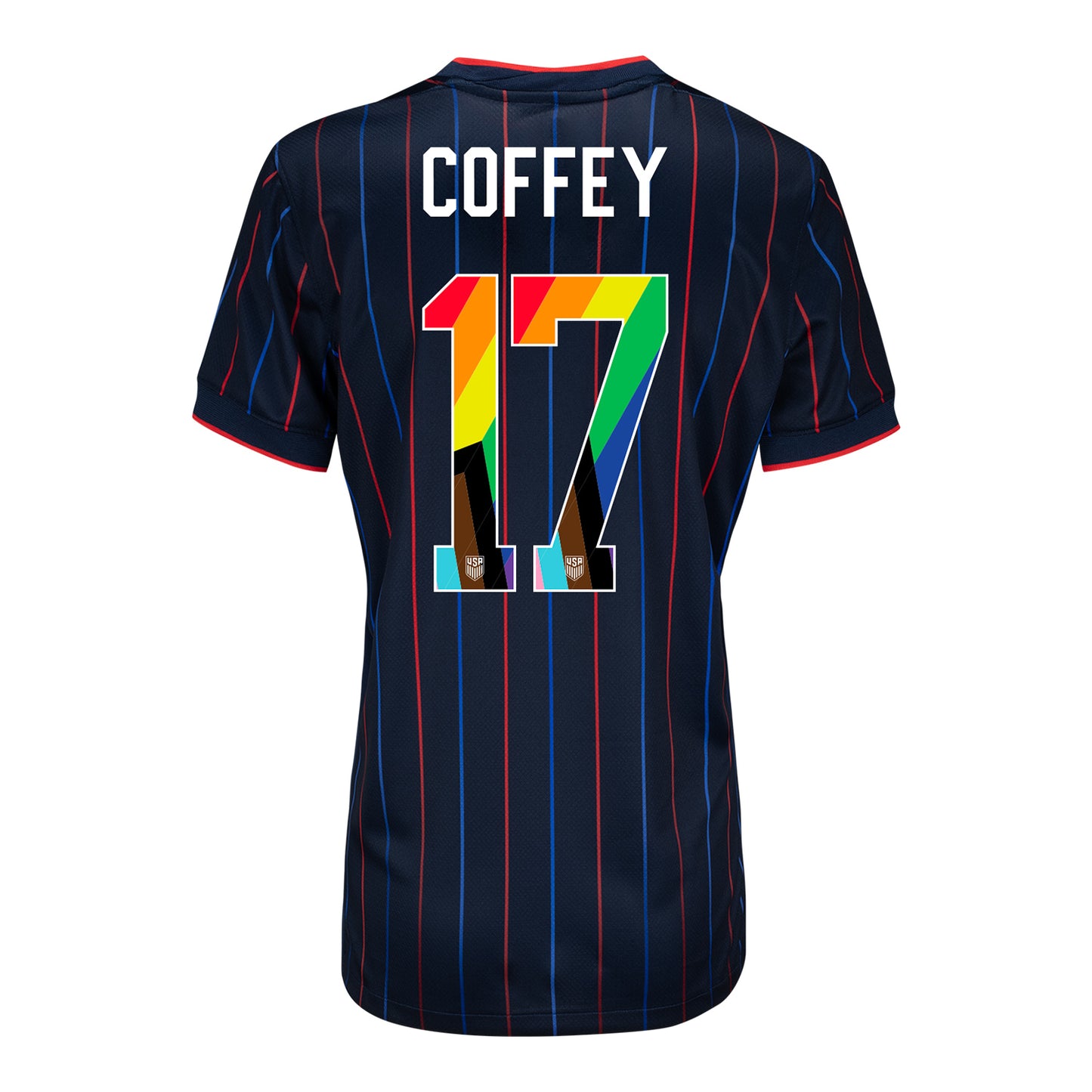 Women's Nike USWNT 2025 Pride Personalized Heartbeat Away Stadium Jersey