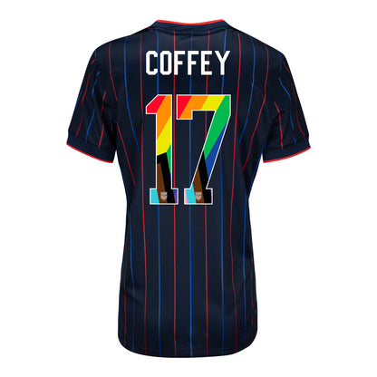 Women's Nike USWNT 2025 Pride Personalized Heartbeat Away Stadium Jersey