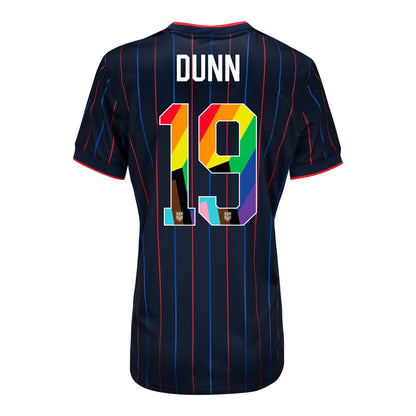 Women's Nike USWNT 2025 Pride Personalized Heartbeat Away Stadium Jersey