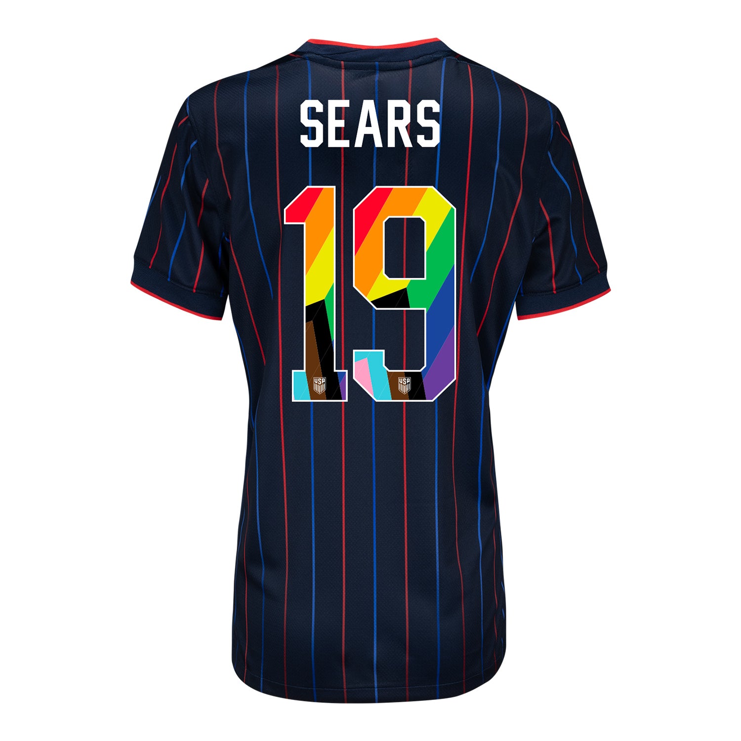 Women's Nike USWNT 2025 Pride Personalized Heartbeat Away Stadium Jersey