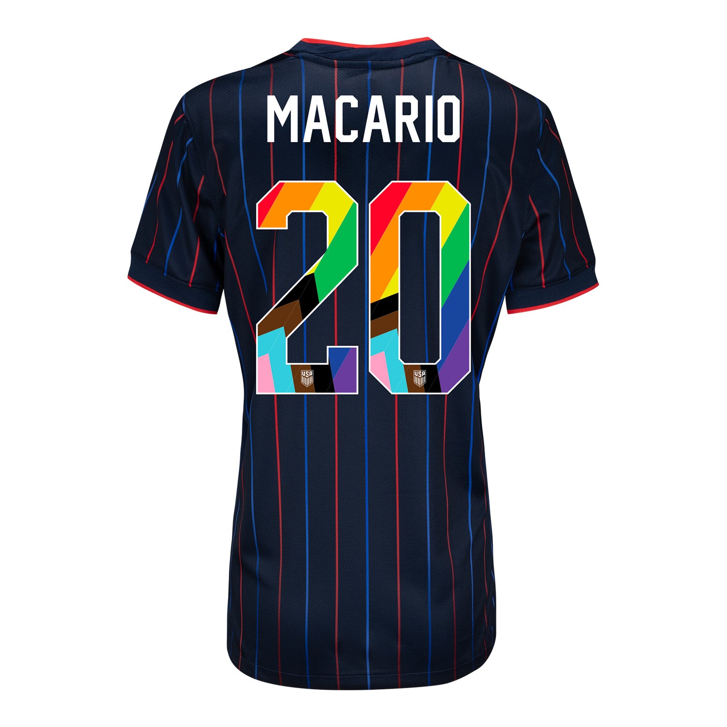 Women's Nike USWNT 2025 Pride Personalized Heartbeat Away Stadium Jersey