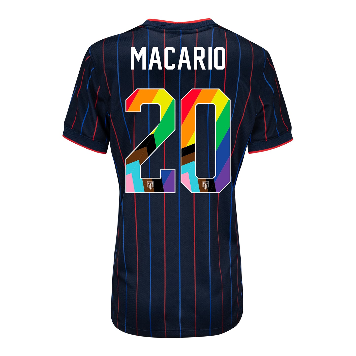 Women's Nike USWNT 2025 Pride Personalized Heartbeat Away Stadium Jersey