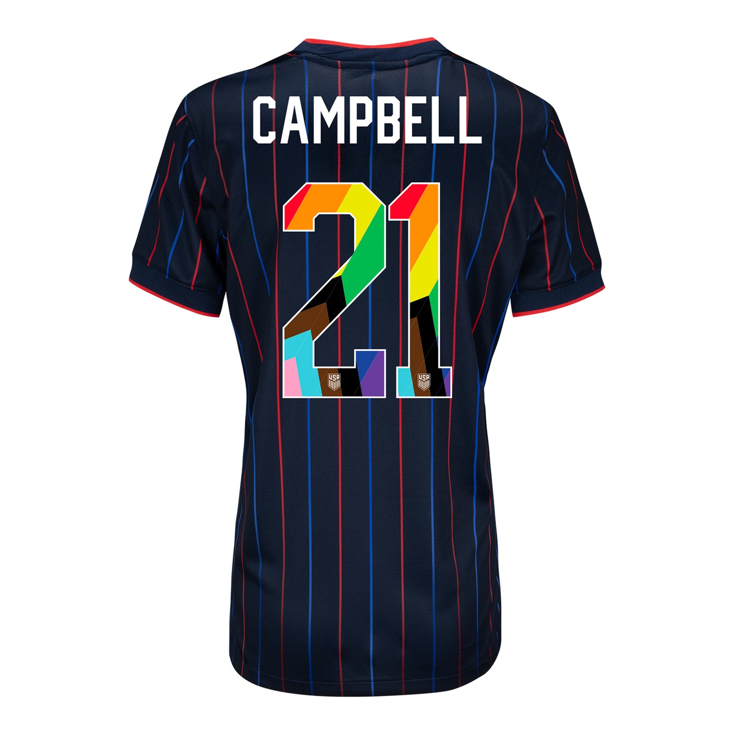 Women's Nike USWNT 2025 Pride Personalized Heartbeat Away Stadium Jersey