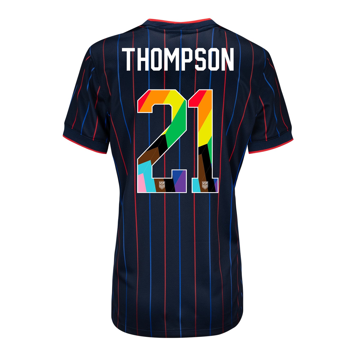 Women's Nike USWNT 2025 Pride Personalized Heartbeat Away Stadium Jersey