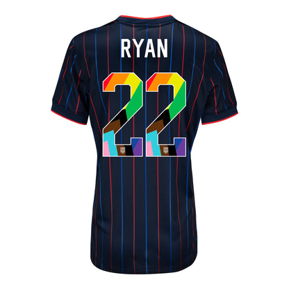 Women's Nike USWNT 2025 Pride Personalized Heartbeat Away Stadium Jersey