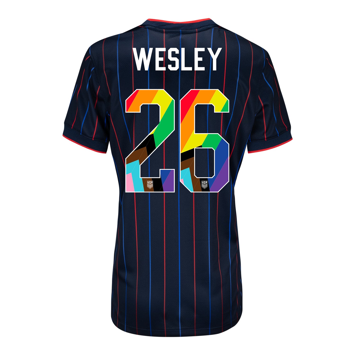 Women's Nike USWNT 2025 Pride Personalized Heartbeat Away Stadium Jersey
