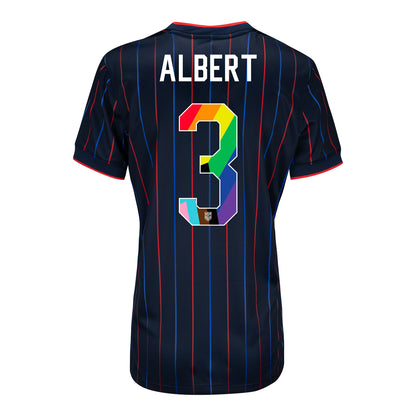 Women's Nike USWNT 2025 Pride Personalized Heartbeat Away Stadium Jersey