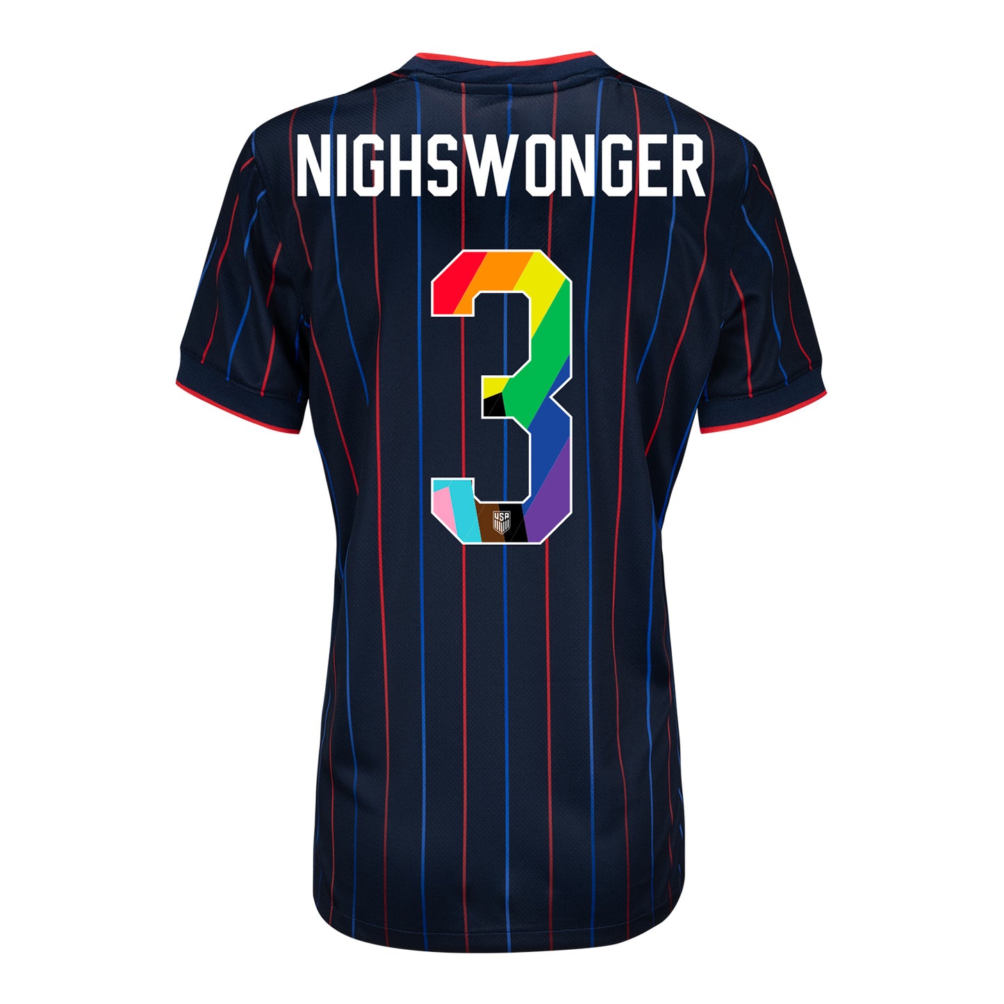 Women's Nike USWNT 2025 Pride Personalized Heartbeat Away Stadium Jersey