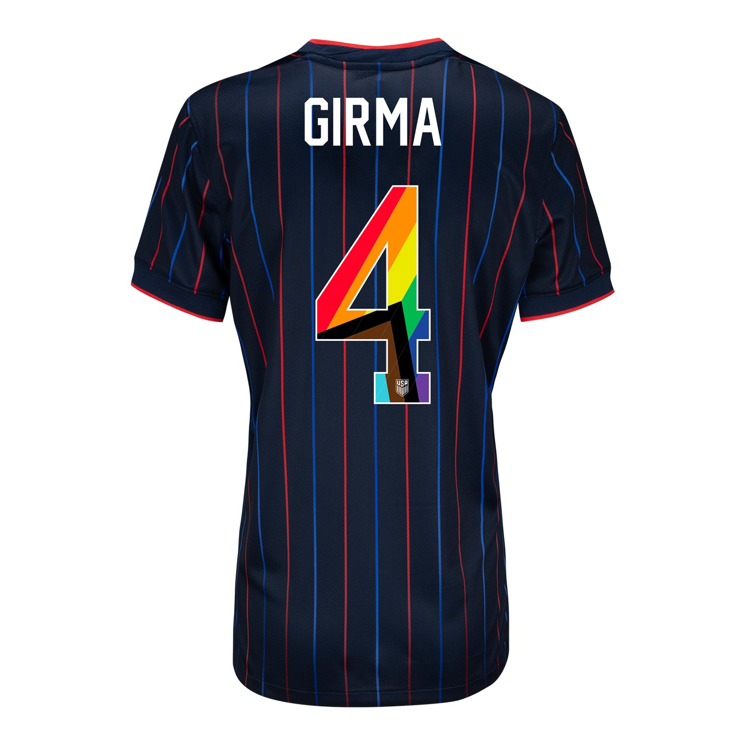 Women's Nike USWNT 2025 Pride Personalized Heartbeat Away Stadium Jersey