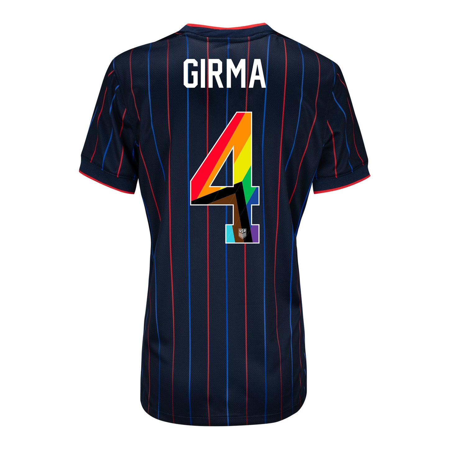 Women's Nike USWNT 2025 Pride Personalized Heartbeat Away Stadium Jersey