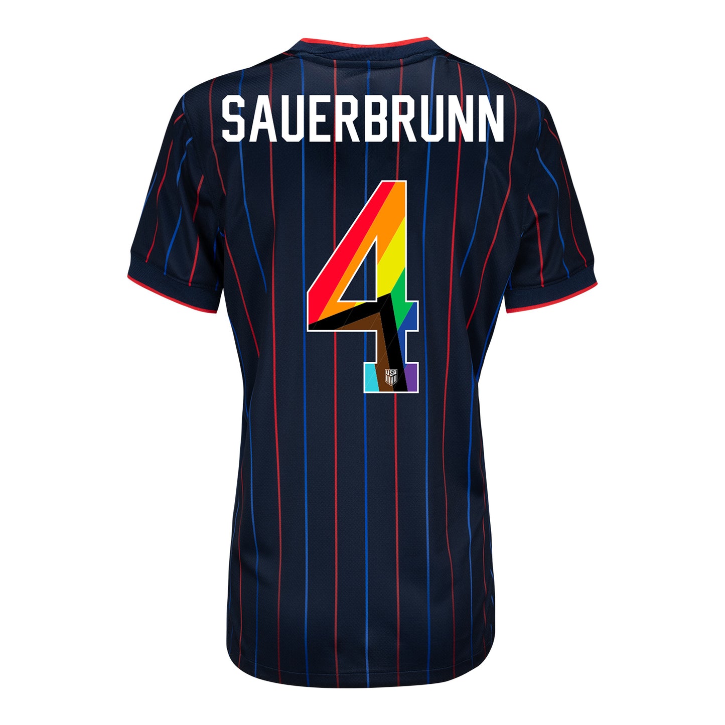 Women's Nike USWNT 2025 Pride Personalized Heartbeat Away Stadium Jersey