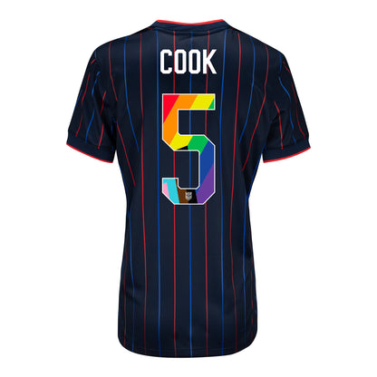 Women's Nike USWNT 2025 Pride Personalized Heartbeat Away Stadium Jersey