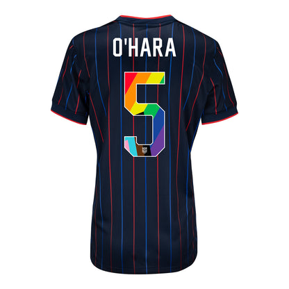 Women's Nike USWNT 2025 Pride Personalized Heartbeat Away Stadium Jersey