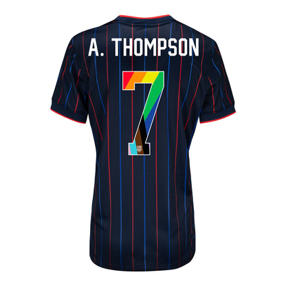 Women's Nike USWNT 2025 Pride Personalized Heartbeat Away Stadium Jersey