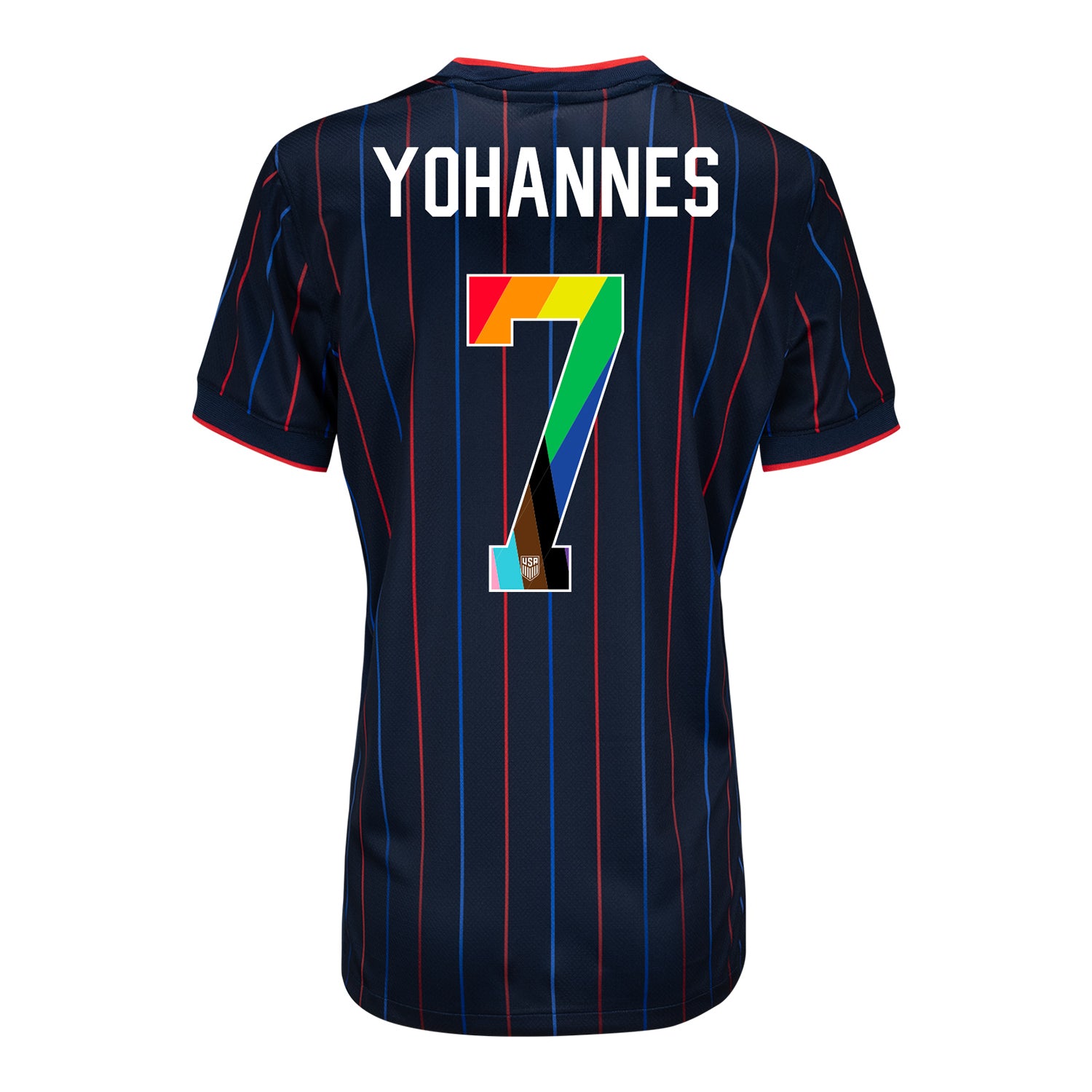 Women's Nike USWNT 2025 Pride Personalized Heartbeat Away Stadium Jersey