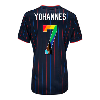 Women's Nike USWNT 2025 Pride Personalized Heartbeat Away Stadium Jersey