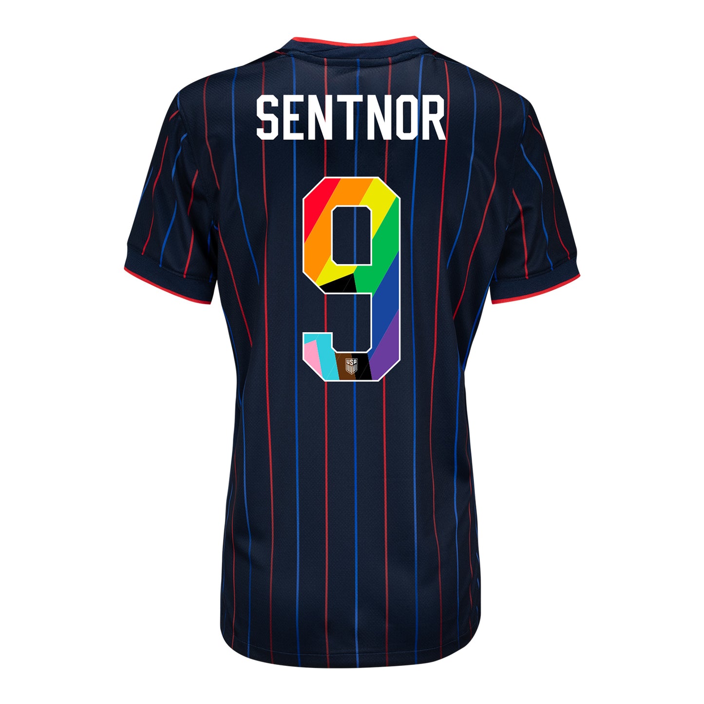 Women's Nike USWNT 2025 Pride Personalized Heartbeat Away Stadium Jersey