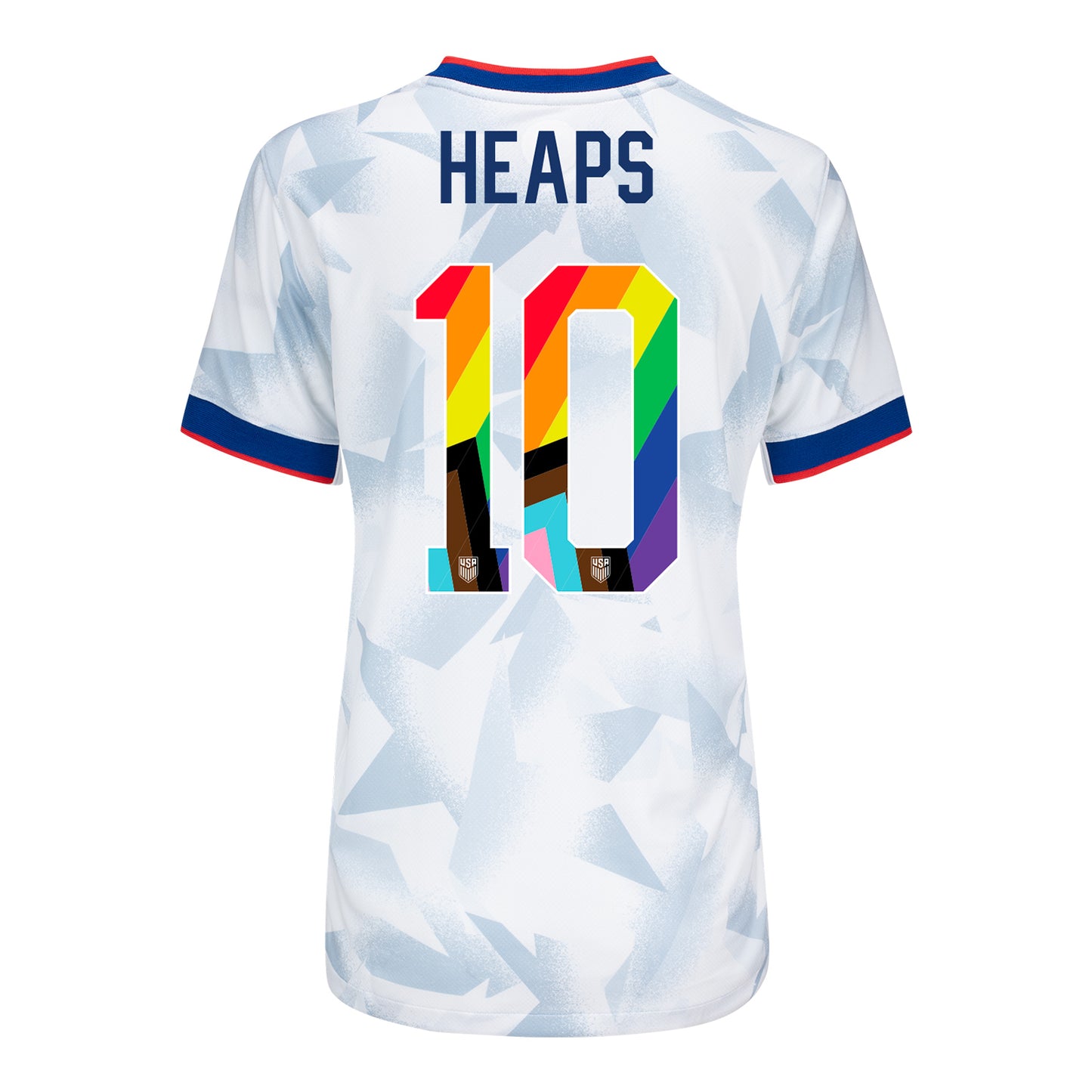 Women's Nike USWNT 2025 Pride Personalized Brilliant Home Stadium Jersey