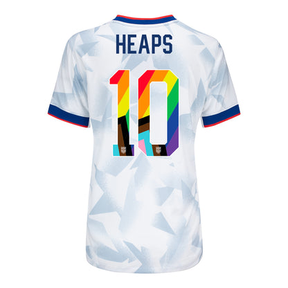 Women's Nike USWNT 2025 Pride Personalized Brilliant Home Stadium Jersey