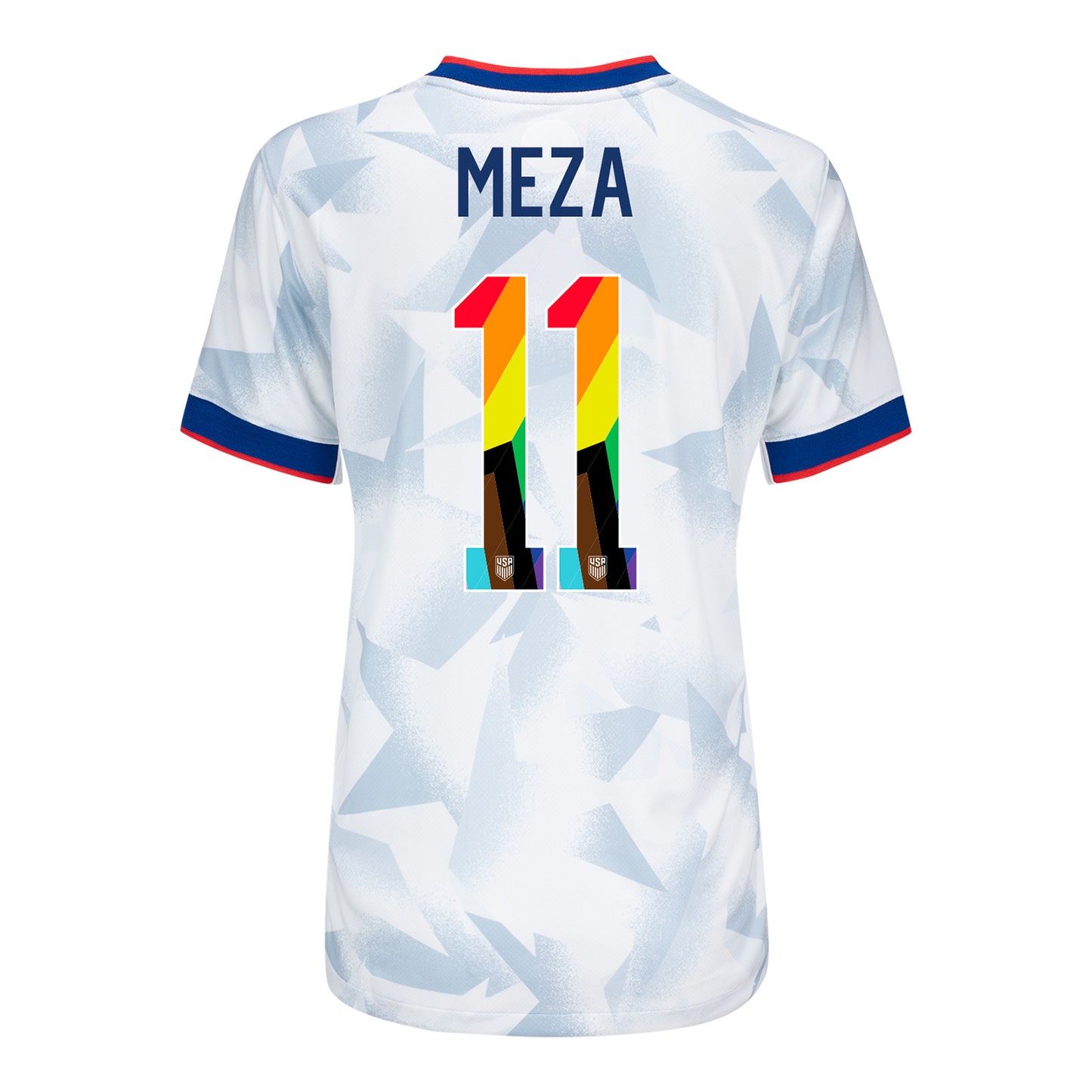 Women's Nike USWNT 2025 Pride Personalized Brilliant Home Stadium Jersey