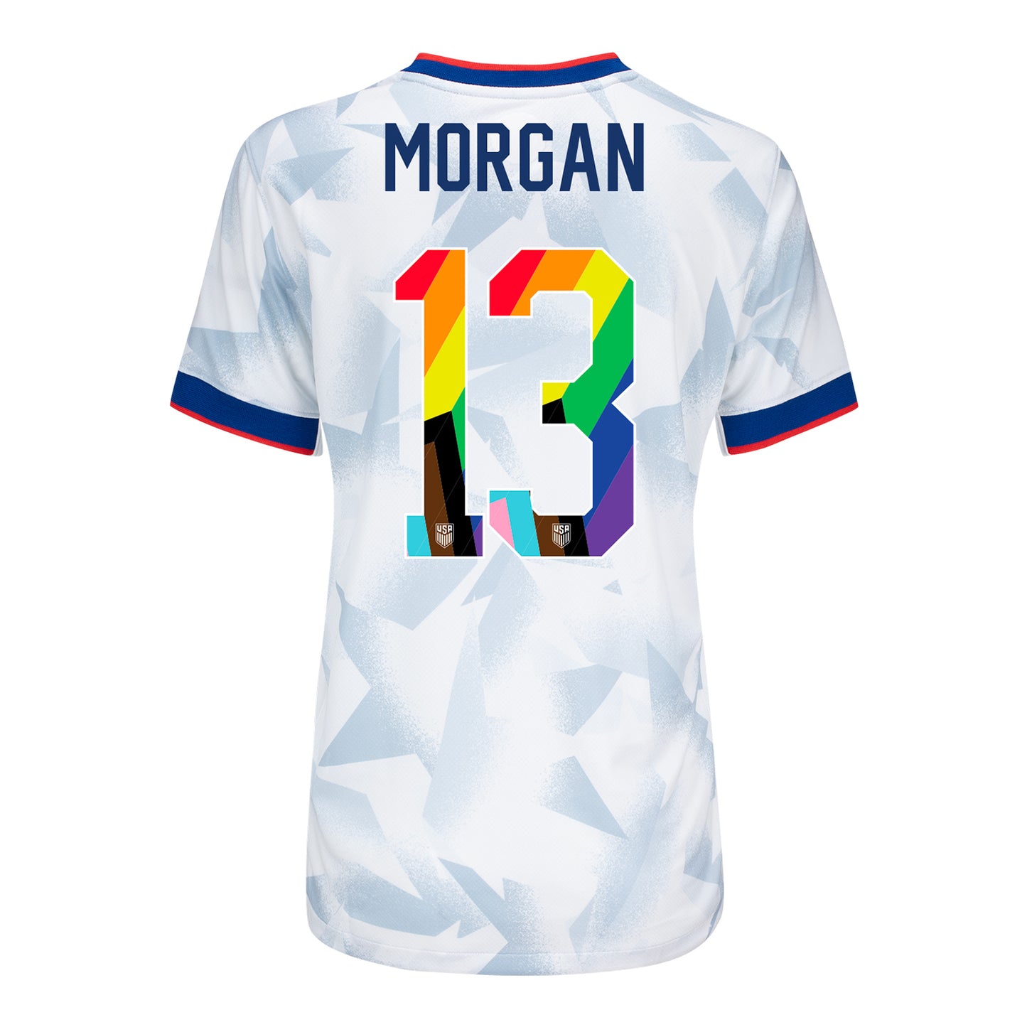 Women's Nike USWNT 2025 Pride Personalized Brilliant Home Stadium Jersey