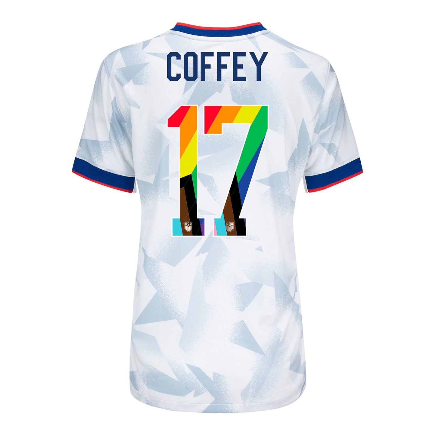 Women's Nike USWNT 2025 Pride Personalized Brilliant Home Stadium Jersey